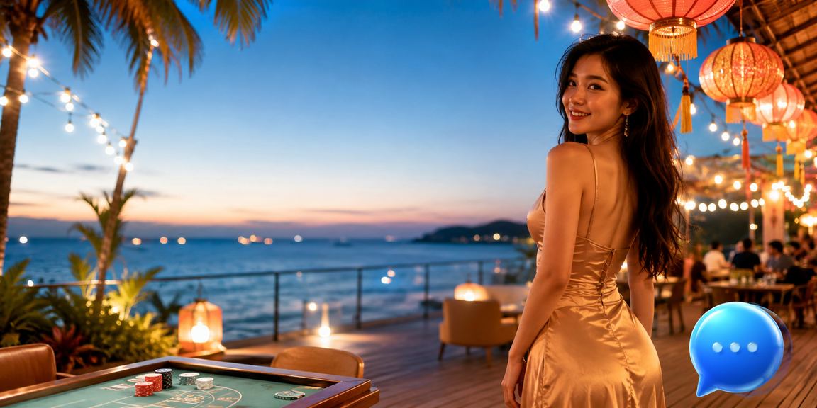Trò chơi bài tại chợ đêm Phú Quốc trong không khí vui vẻ và cân bằng